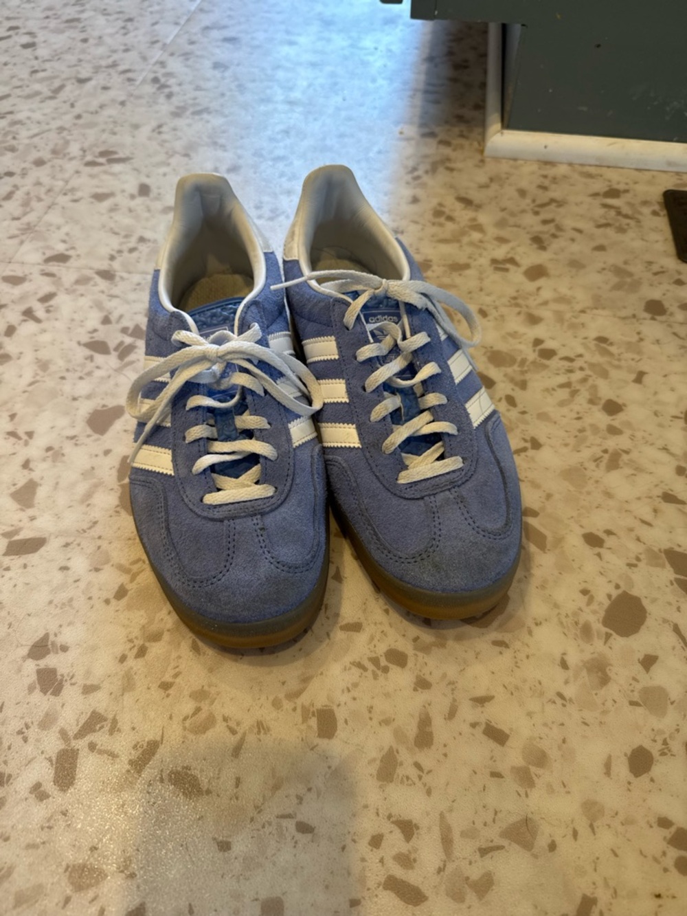 Adidas gazelle blue suede women’s size 7.5